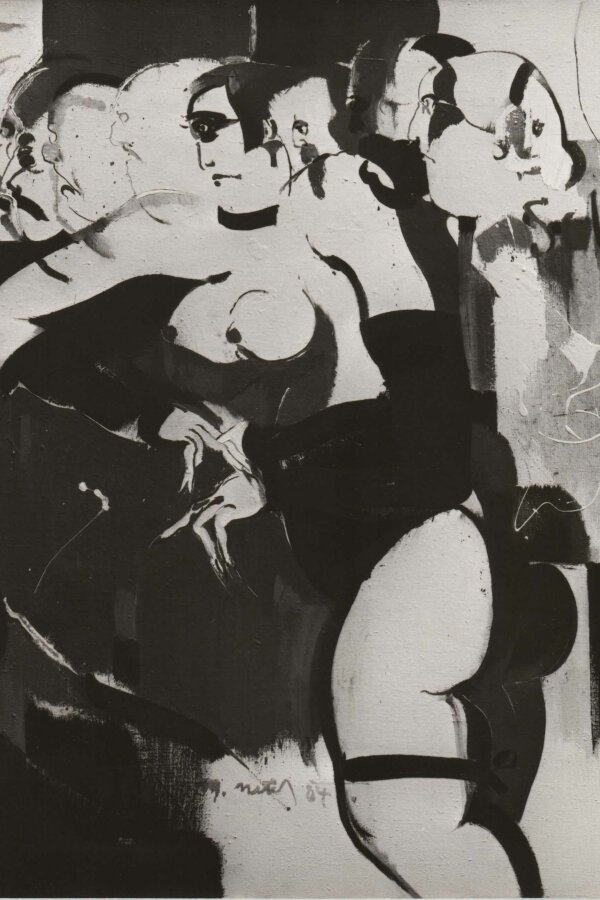 Miroslav Netík, Sex Shop I., 1984, olej, foto: Michal Novák